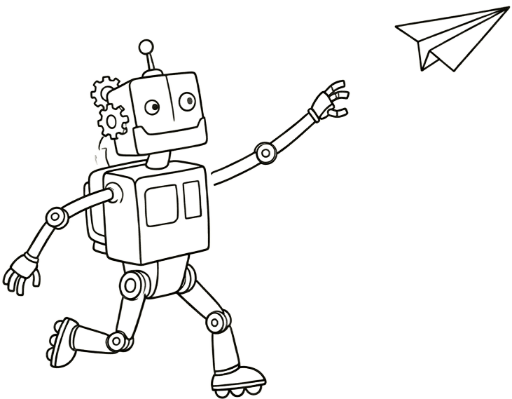 Robot sending messages